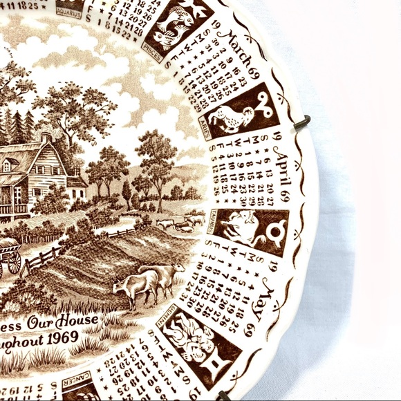 Alfred Meakin 1969 Calendar Plate - Picture 3 of 12